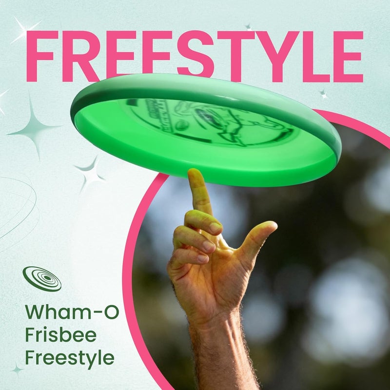 WHAM-O قرص طيران خارجي فريسبي 160 جرام، 10.5 بوصة، قرص رياضي، متين ومرن، للمتعة العائلية في الشاطئ والحديقة الخلفية - Image 4